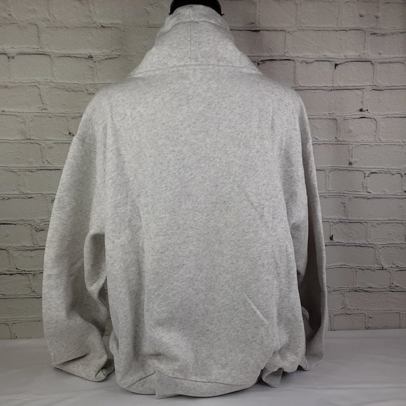 VICTORIA'S SECRET 'PINK' FLEECE  ROSE~GOLD LOGO COWL-NECK  SWEATSHIRT - Picture 3 of 14